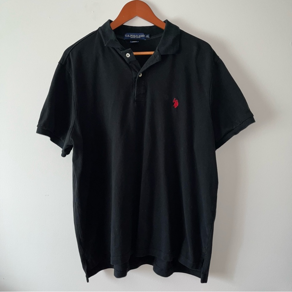 U.S. Polo‎ ASSN Men's Black Shirt (XX-LARGE)